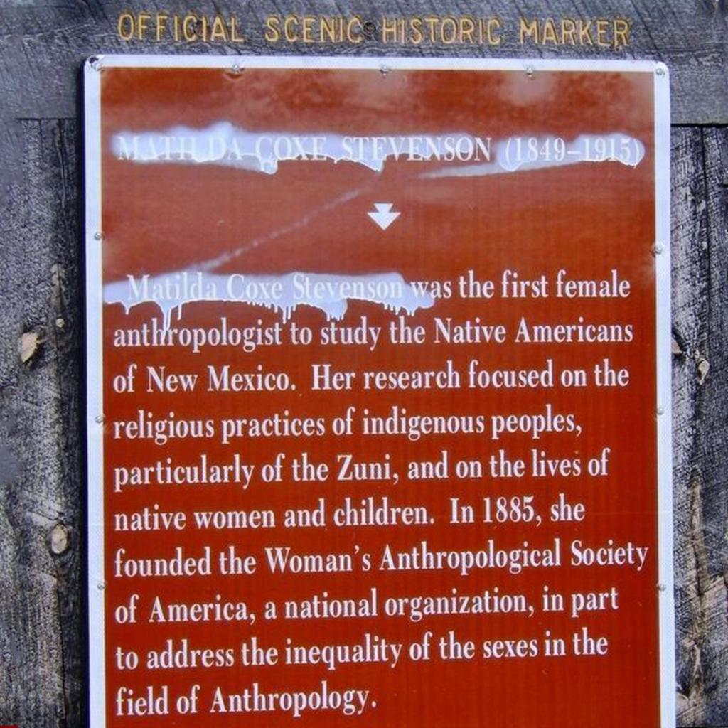 Matilda Coxe Stevenson historic marker.