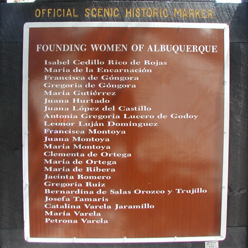 Founding Women of Albuquerque historic marker.