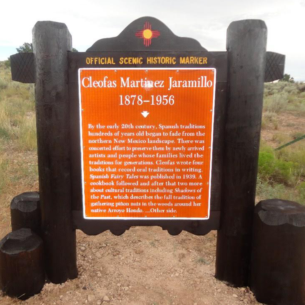 Cleofas Martinez Jaramillo historic marker.