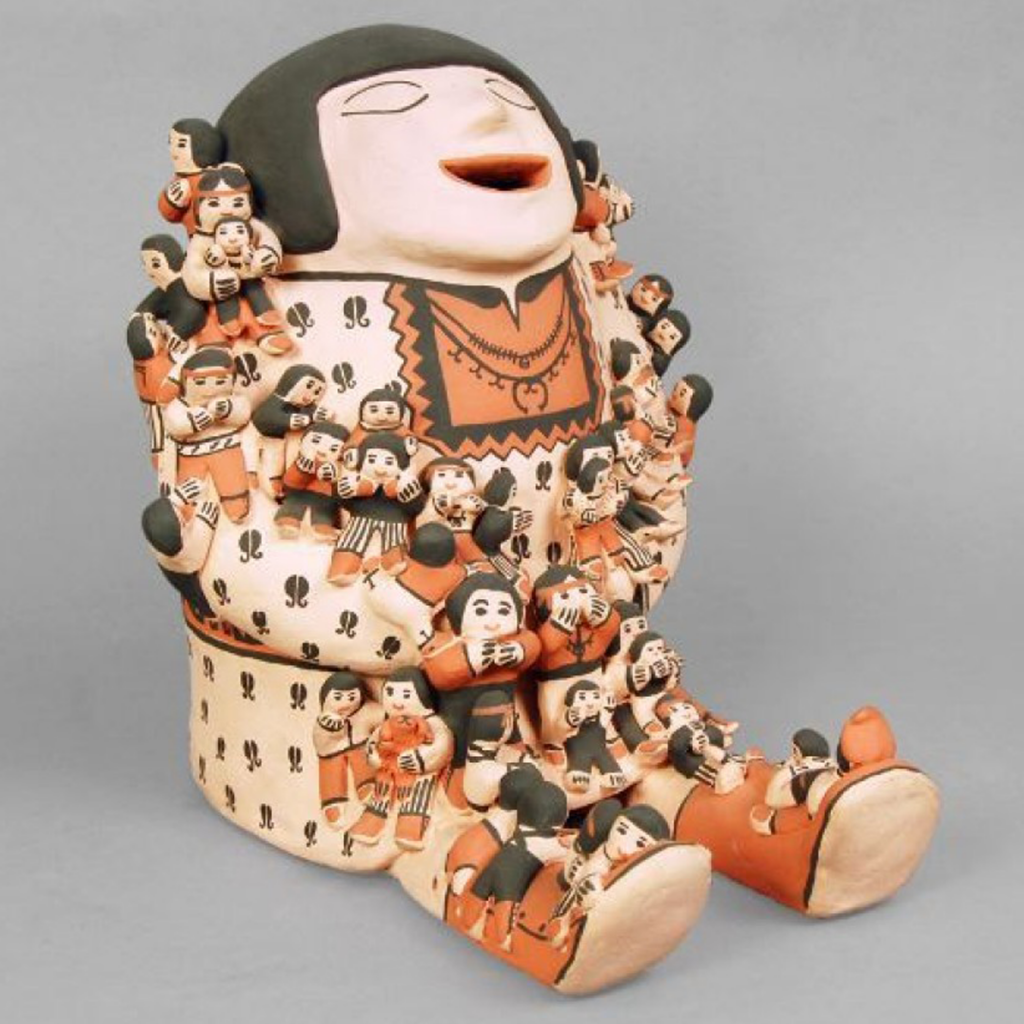 Women of Cochiti "storyteller" figure.