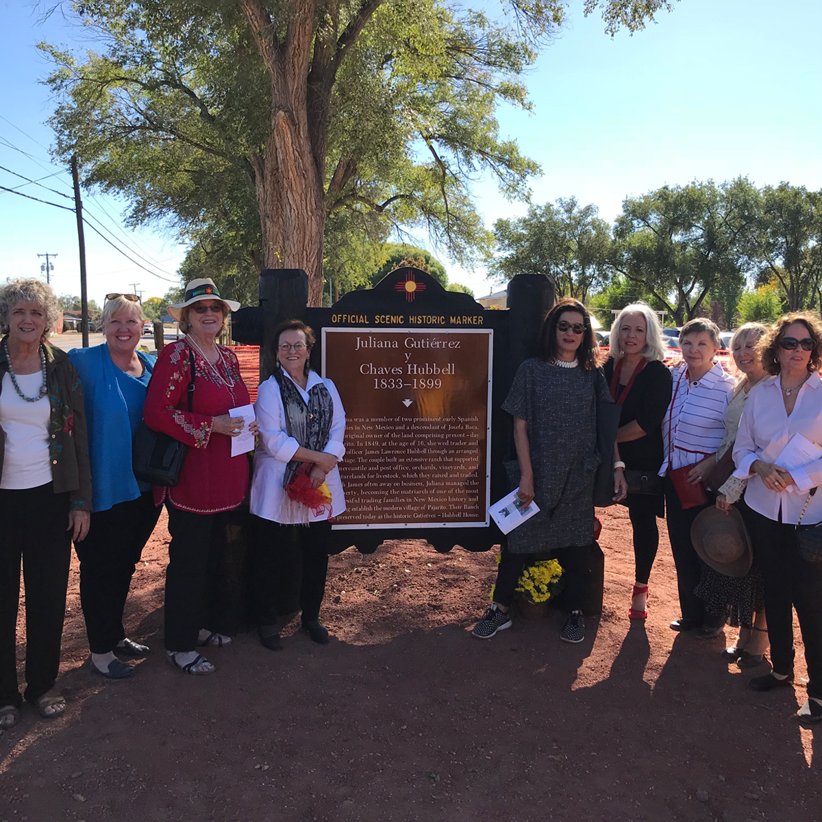 Dedication ceremony for the Julianna Hubble historic marker.