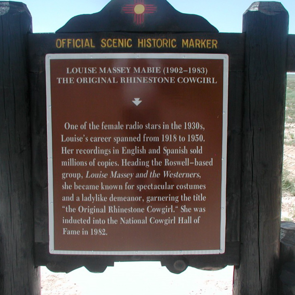 Louise Massey Mabie historic marker.