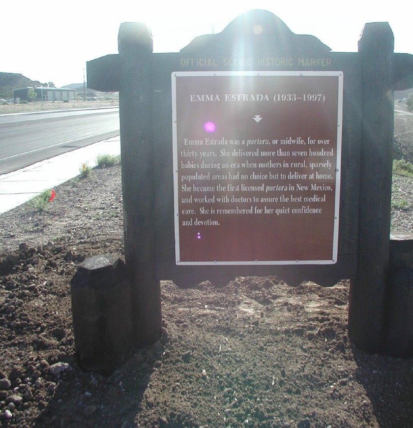 Emma Estrada historic marker.