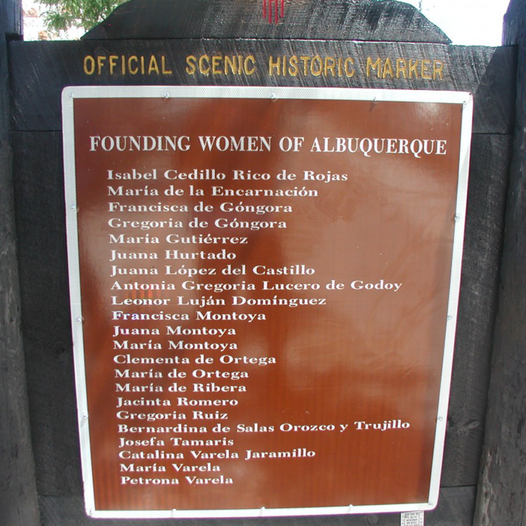 Founding Women of Albuquerque historic marker.