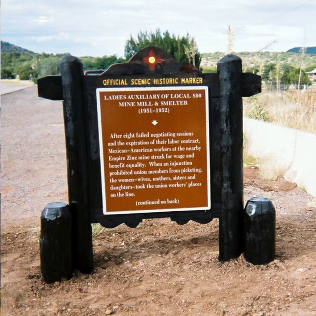 Ladies Auxiliary of Local 890 historic marker.