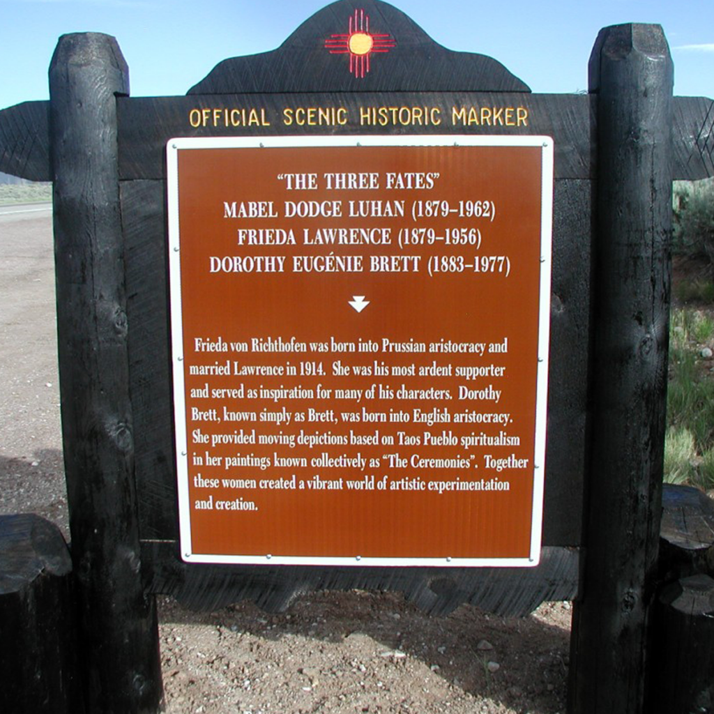 The Three Fates historic marker.