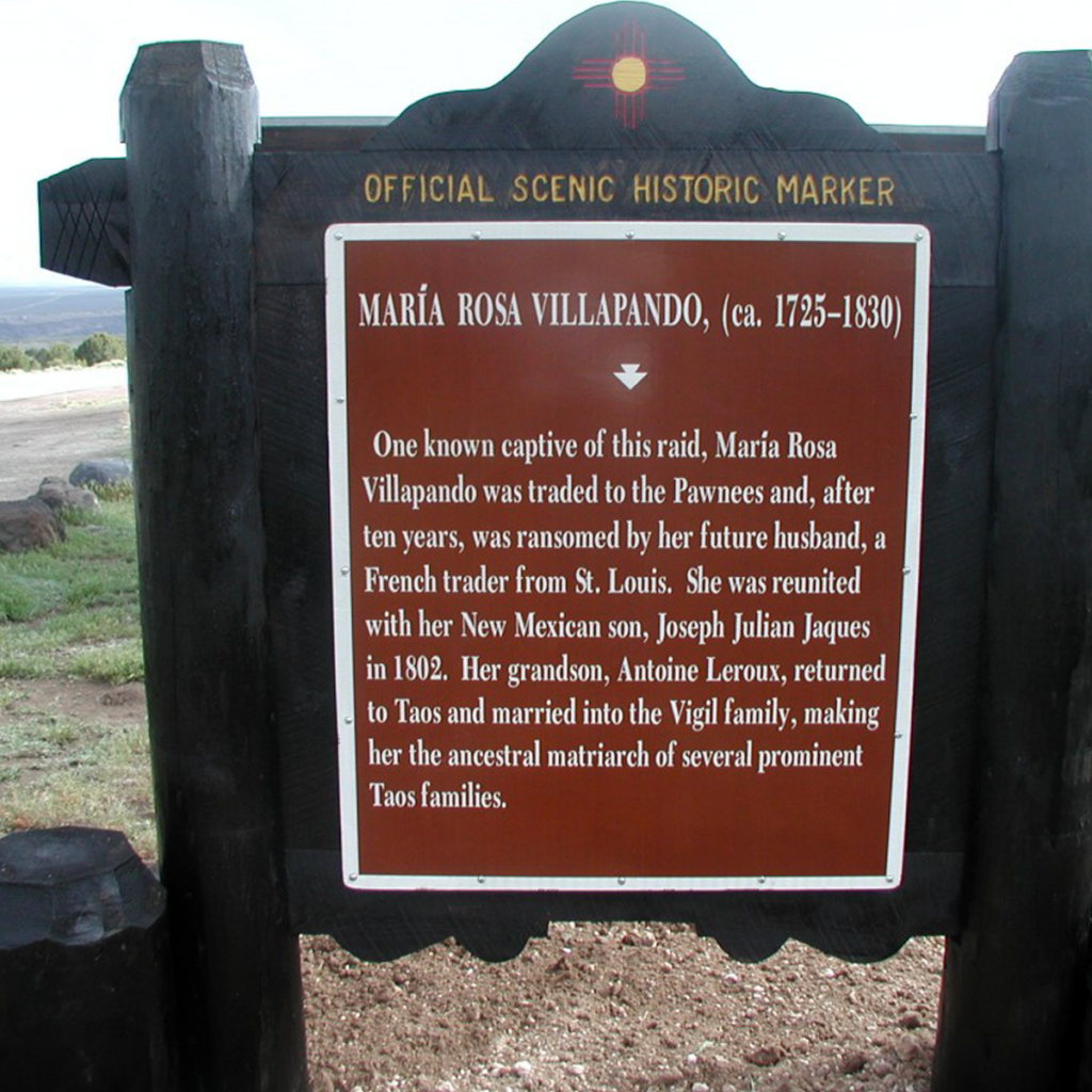 Maria Rosa Villapando historic marker.