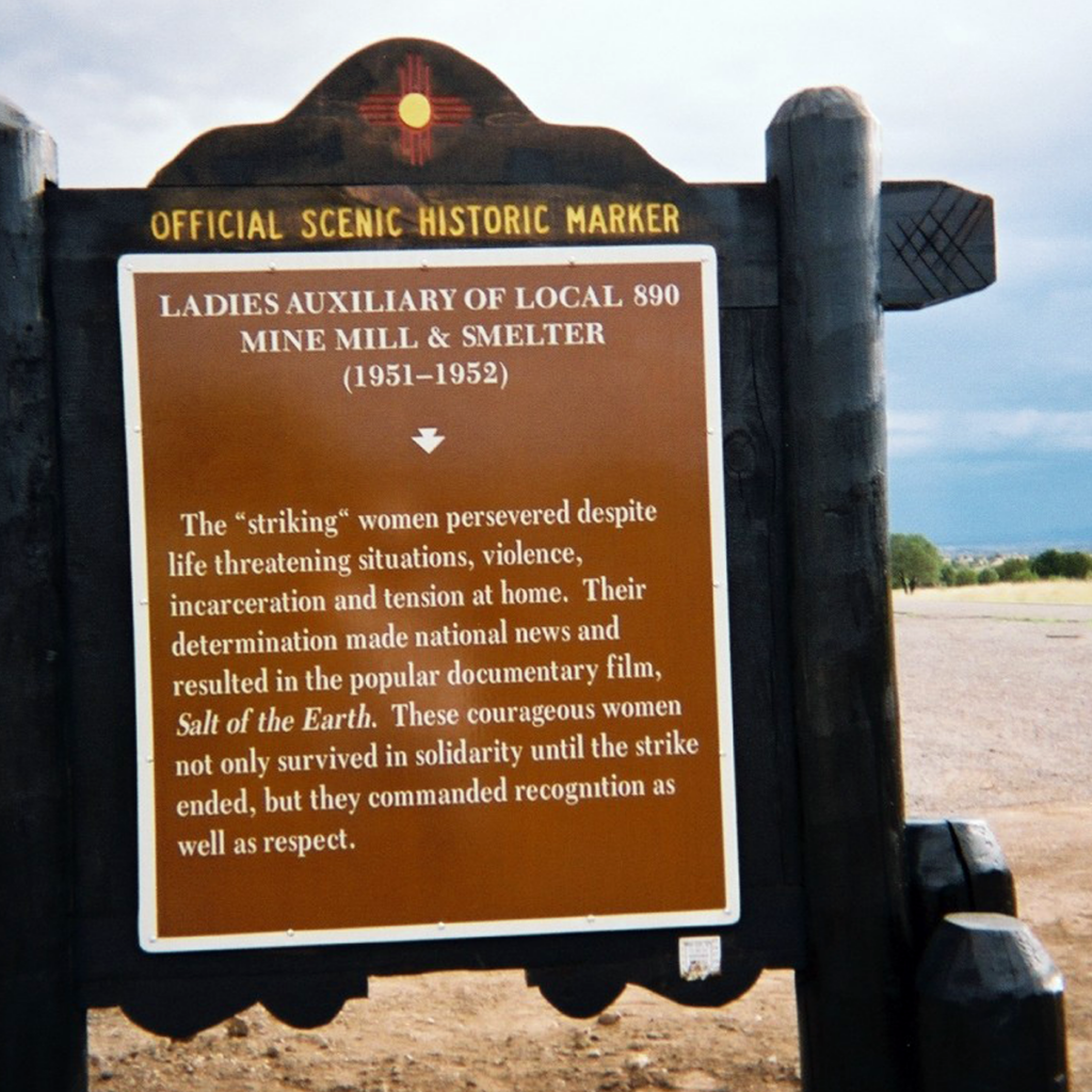 Ladies Auxiliary of Local 890 historic marker.