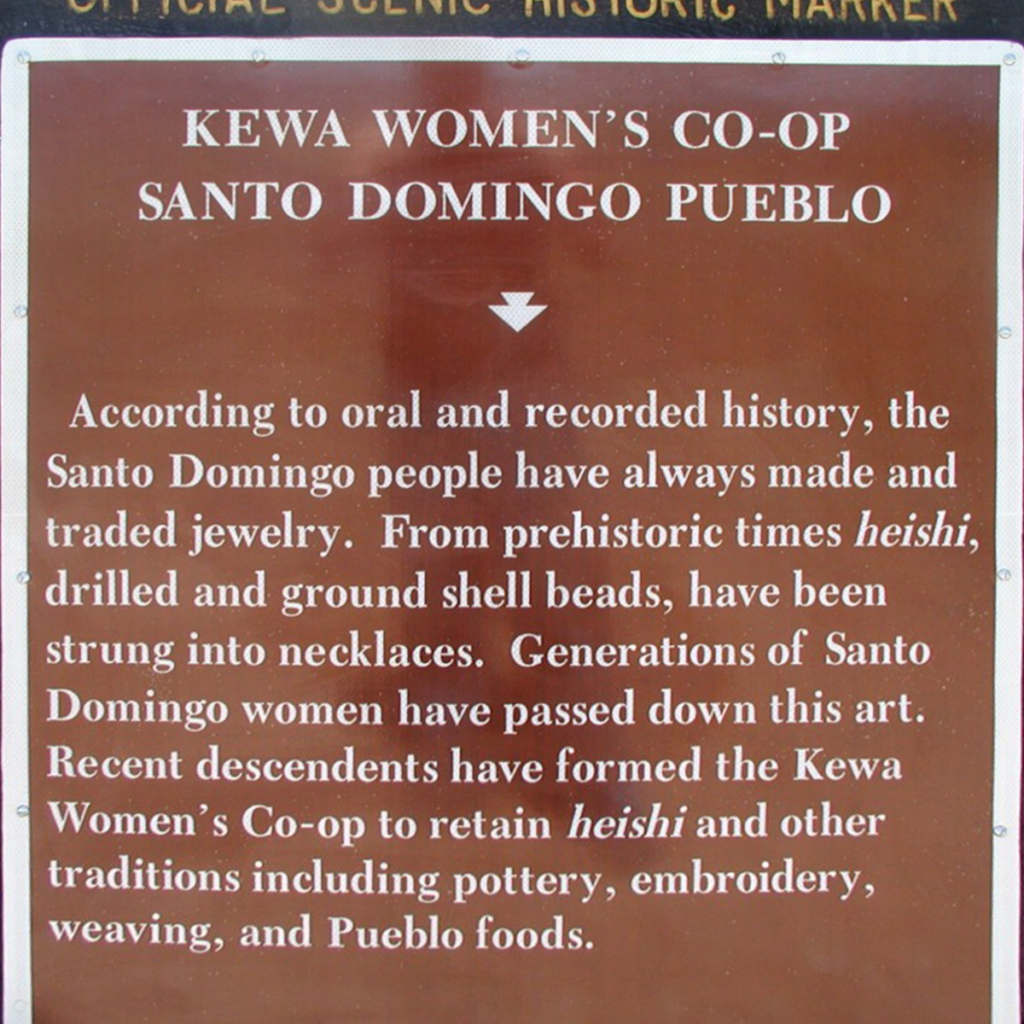 Kewa Women's Co-op historic marker.