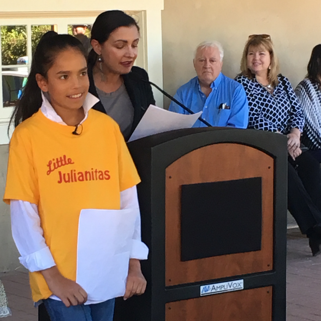 Dedication ceremony for the Julianna Hubble historic marker.