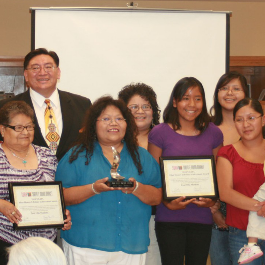 Zuni Olla Maidens receiving recognition for their art and work.