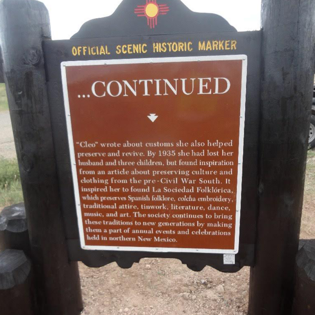 Cleofas Martinez Jaramillo historic marker.