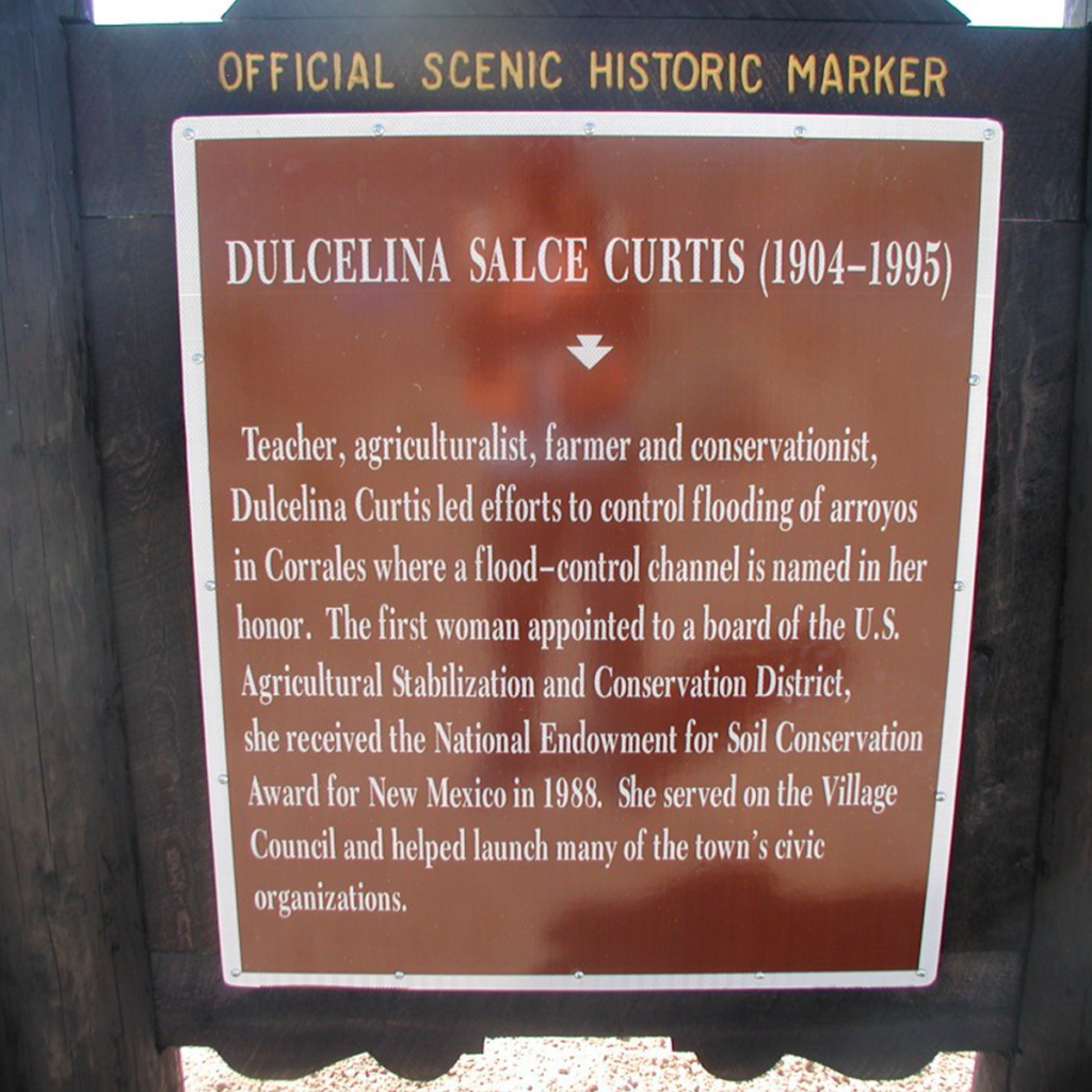 Dulcelina Salce Curtis historic marker.