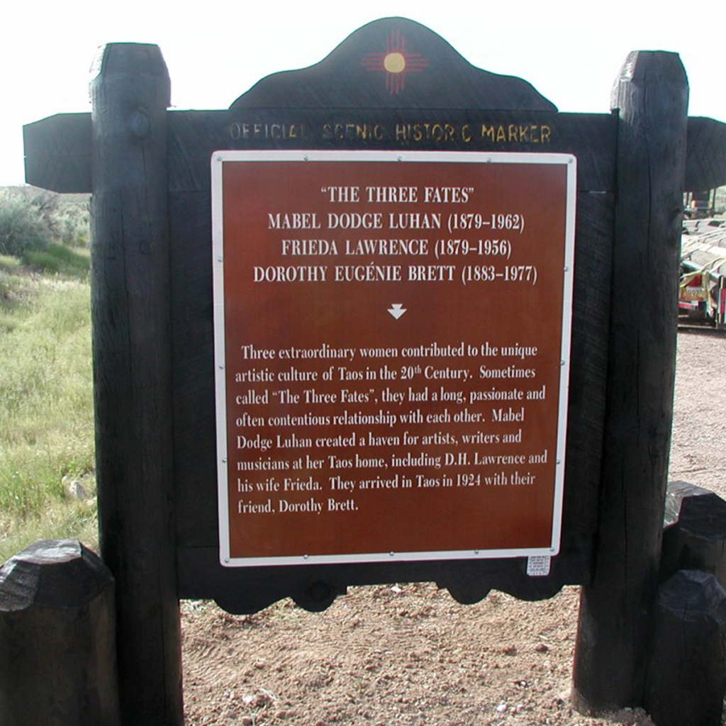 The Three Fates historic marker.
