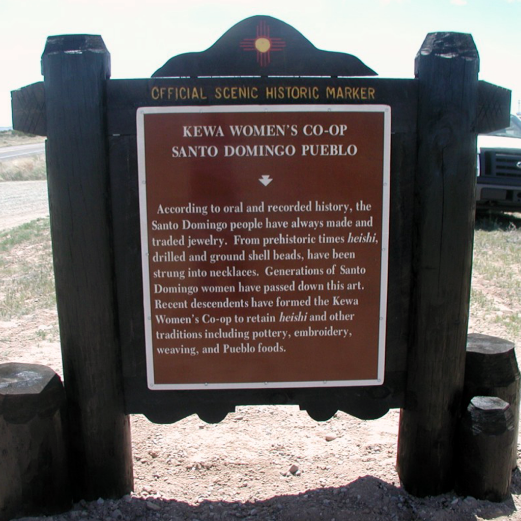 Kewa Women's Co-op historic marker.