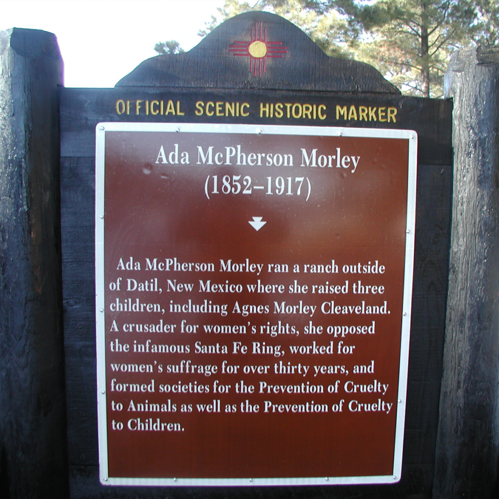 Ada McPherson Morley historic marker.