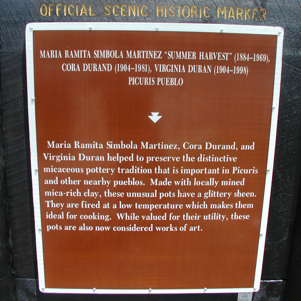 Maria Ramita Simbola Martinez "Summer Harvest" historic marker.
