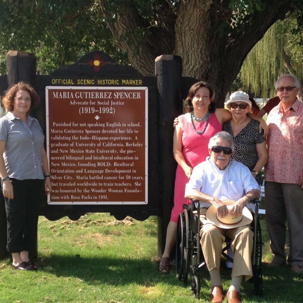 Maria Gutierrez Spencer historic marker.