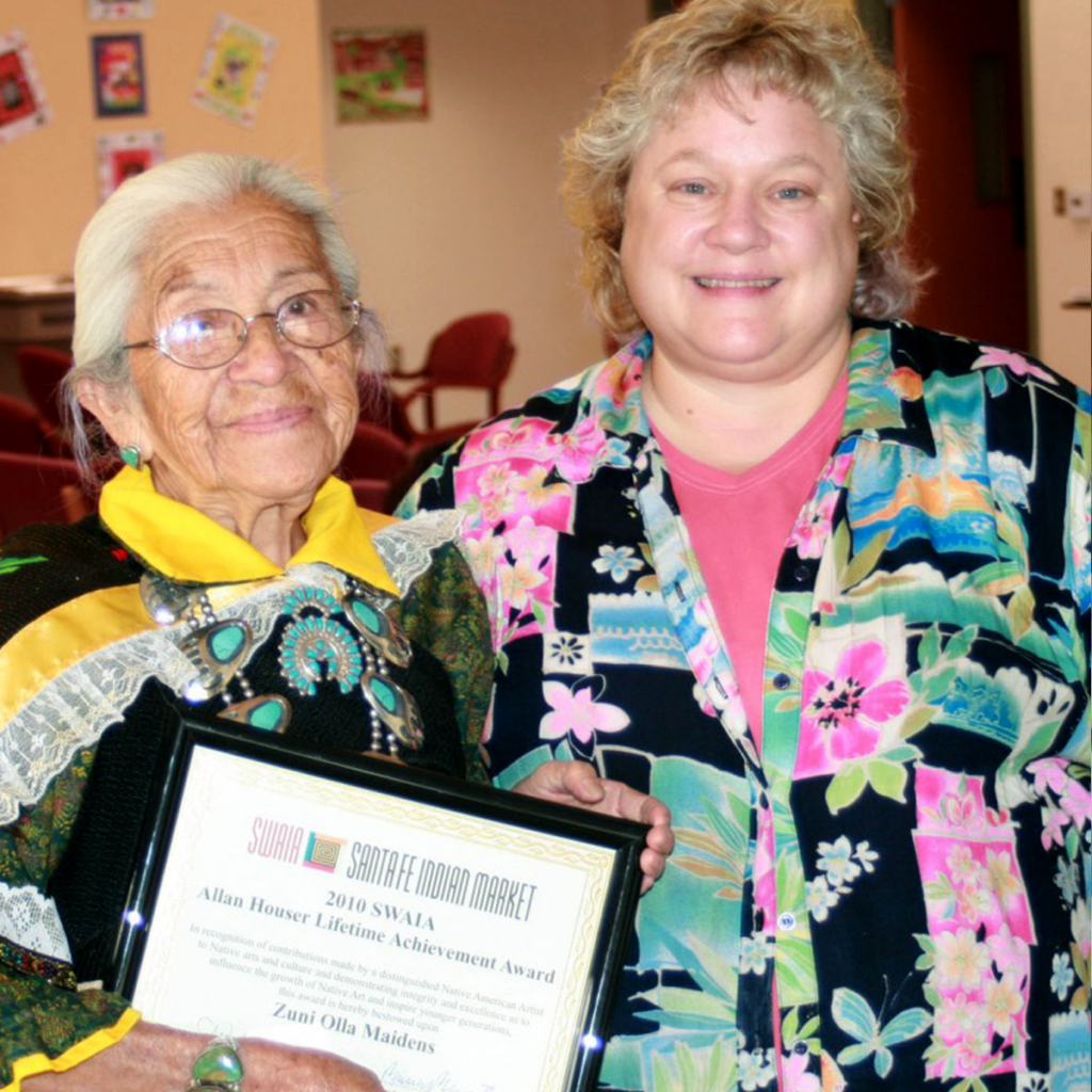 Zuni Olla Maidens receiving recognition for their art and work.