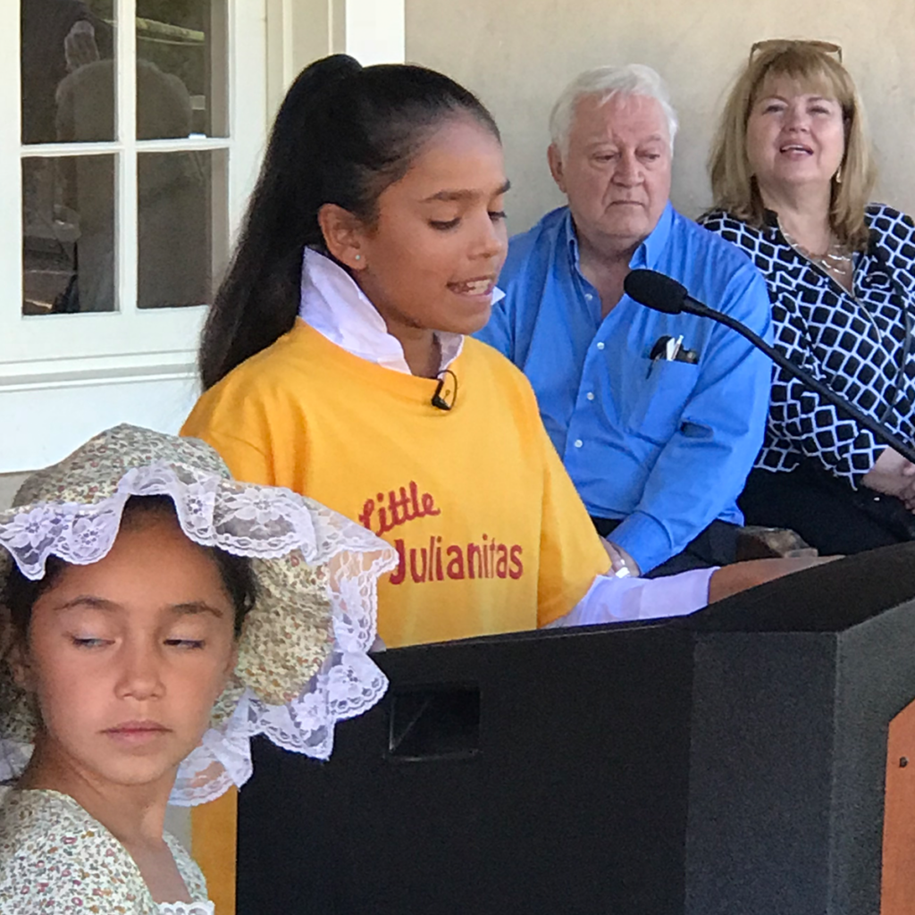 Dedication ceremony for the Julianna Hubble historic marker.