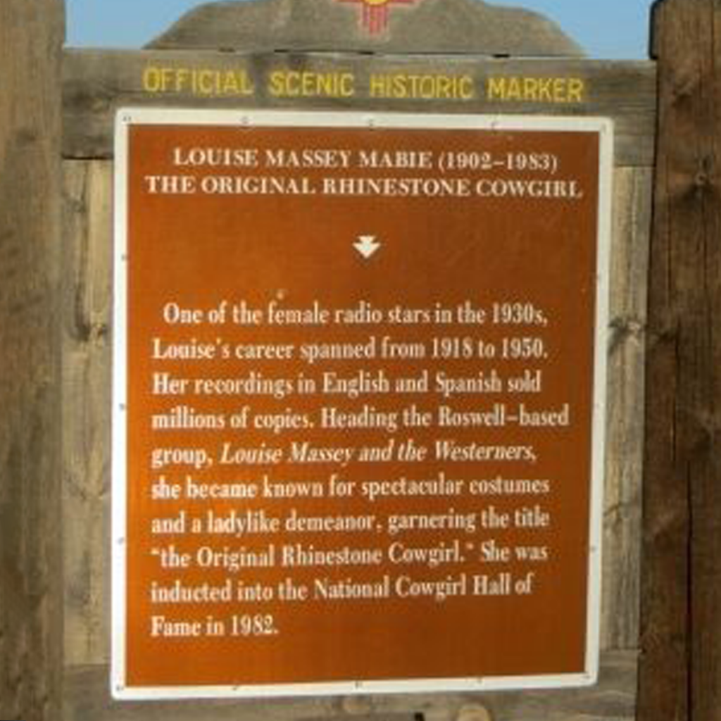 Louise Massey Mabie historic marker.