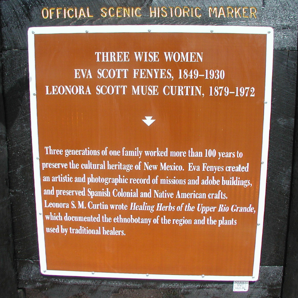 Historic marker for Three Wise Women: Eva Scott Fényes