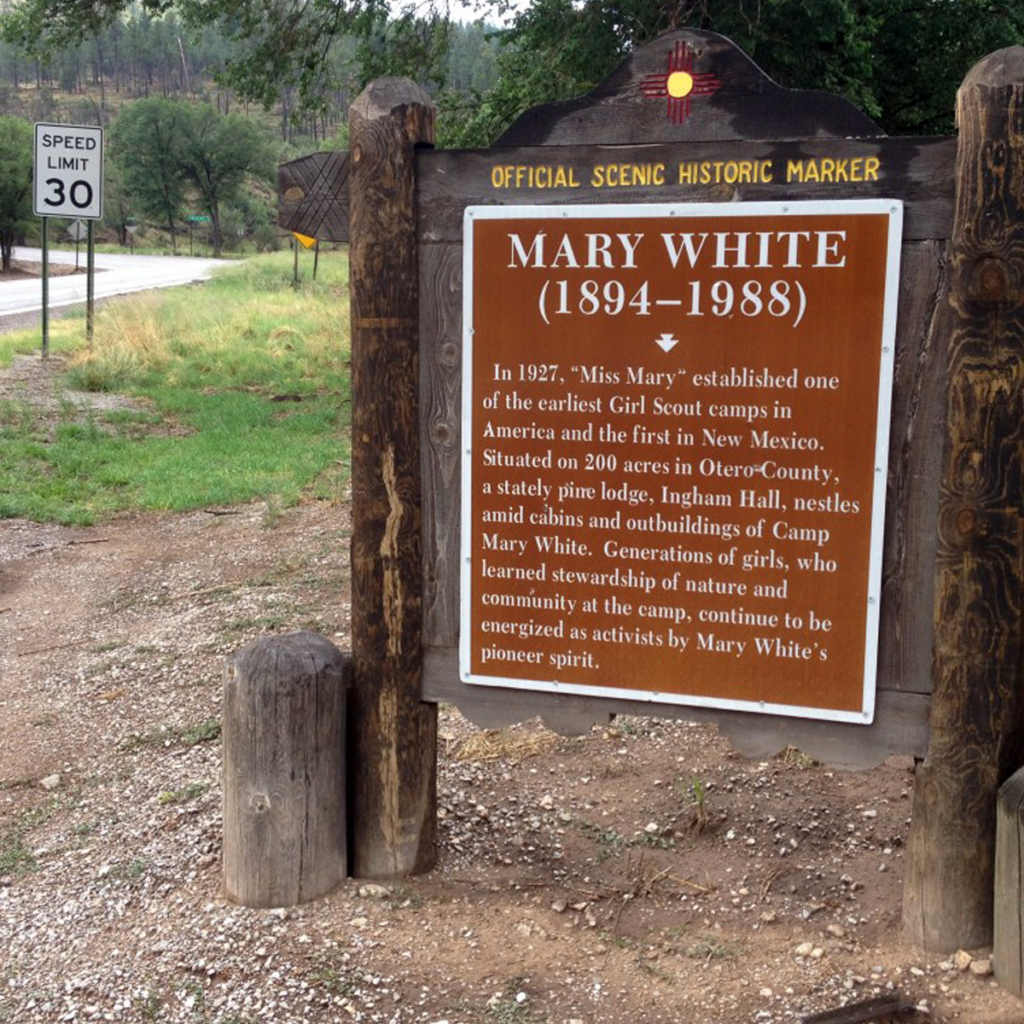 Mary White historic marker.