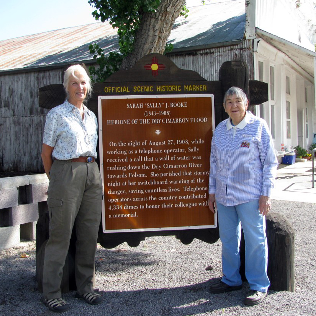 Sarah "Sally" Rooke historic marker location.