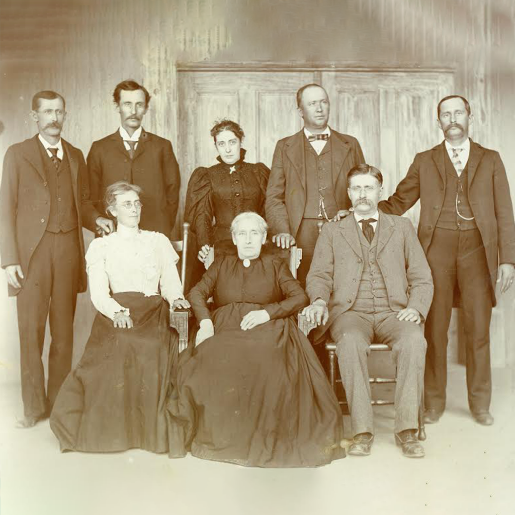 Julianna Hubble (center) with some of her children.