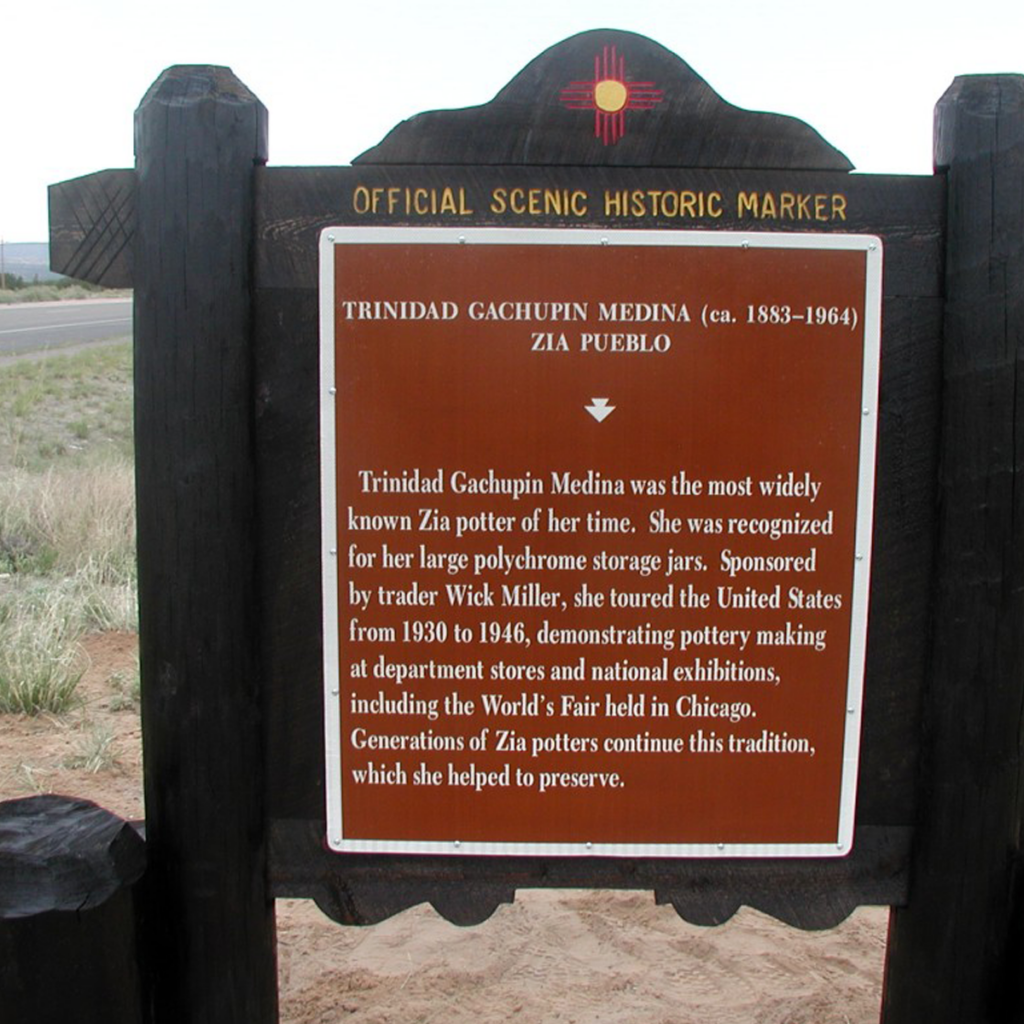 Virginia T. Romero historic marker.