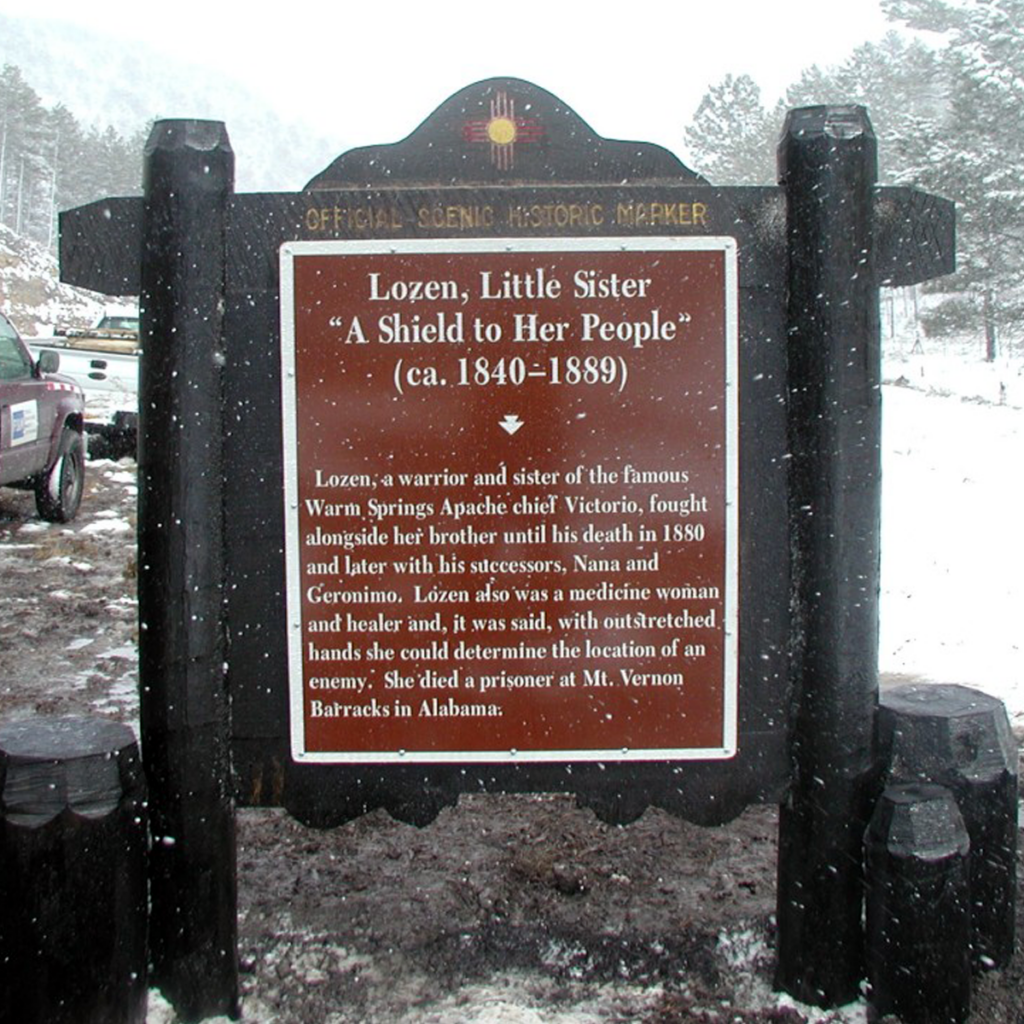 Little Sister Lozen historic marker.