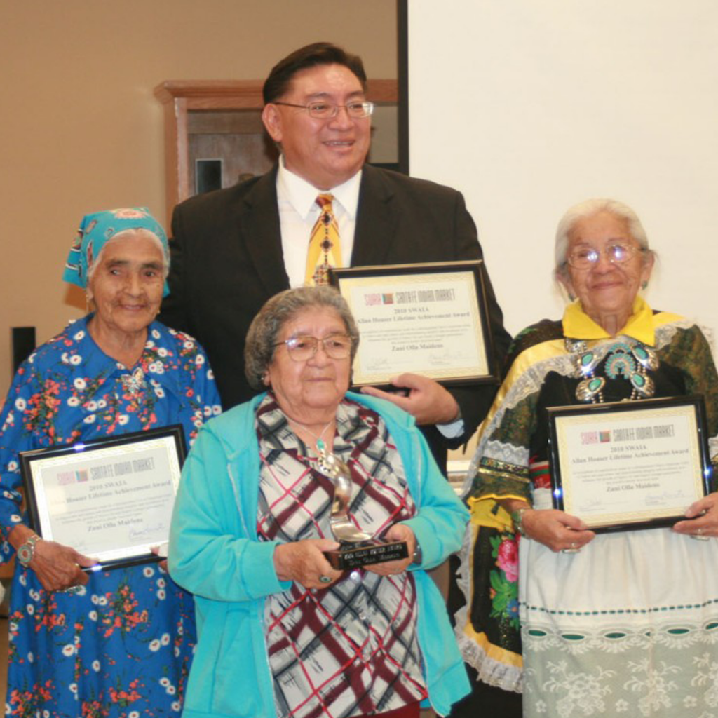 Zuni Olla Maidens received the 2010 Lifetime Achievement Award from the Southwest Association for Indian Arts.