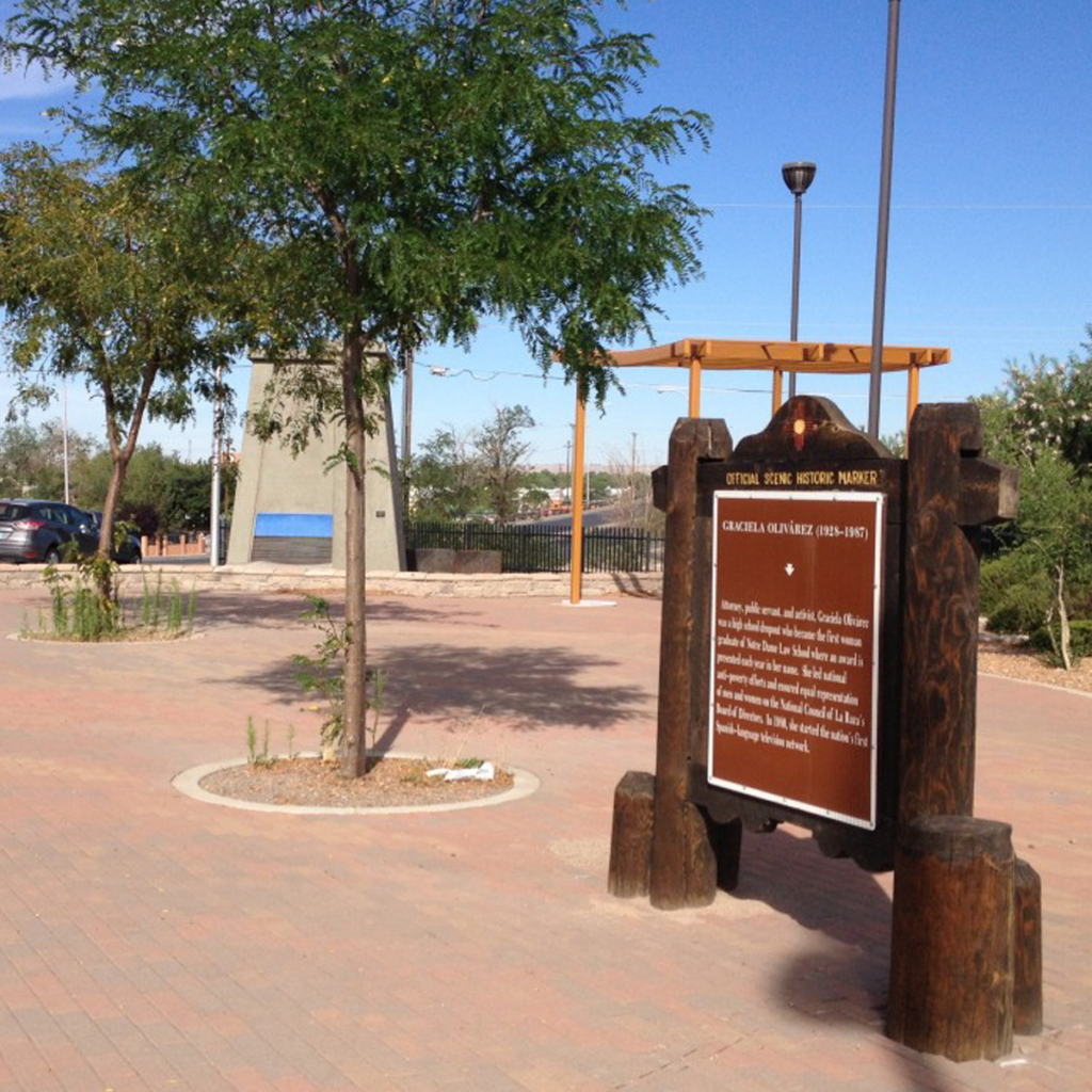 Graciela Olivarez historic marker.