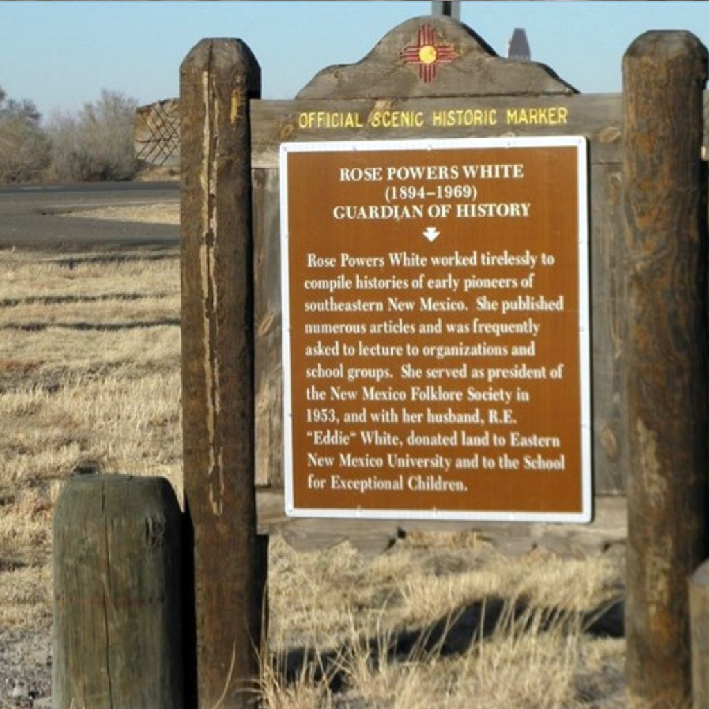 Rose Powers White historic marker.